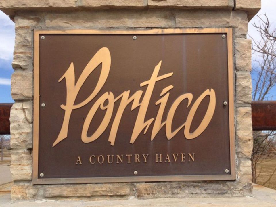 Portico Community Sign