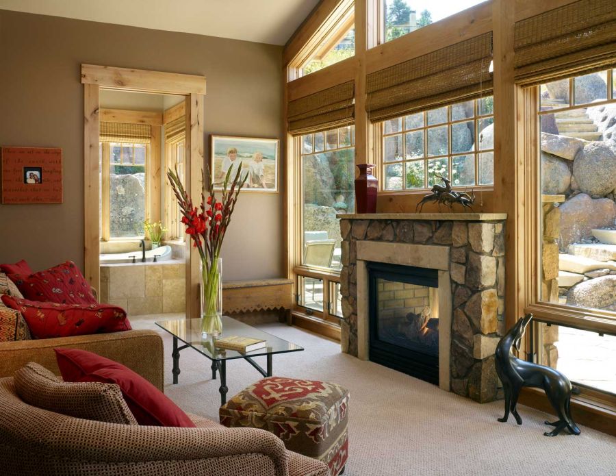 Sitting room in remodeled home