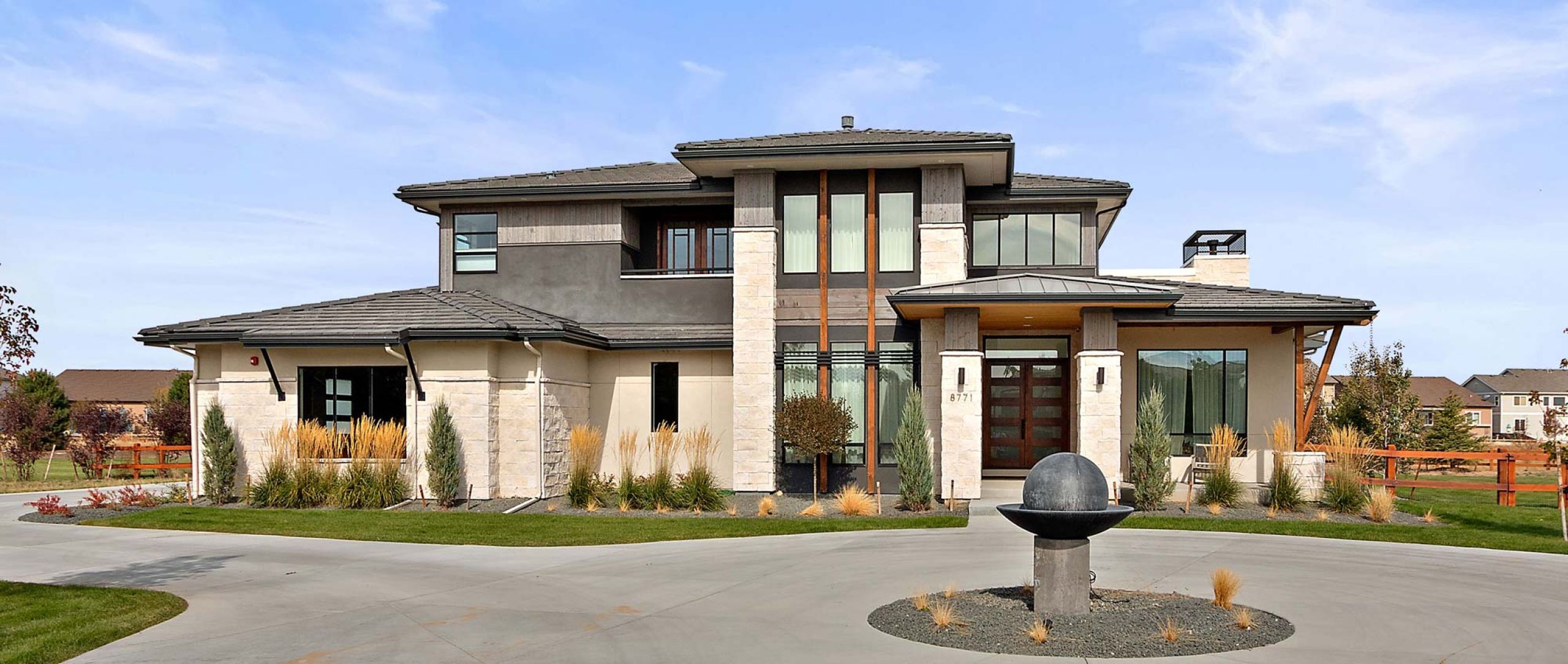 Exterior of custom home by Sopris Homes