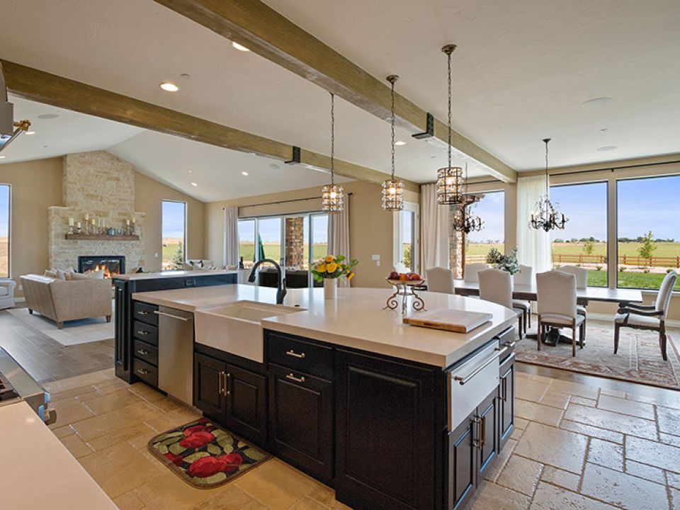 Kitchen from a custom home at Woodridge