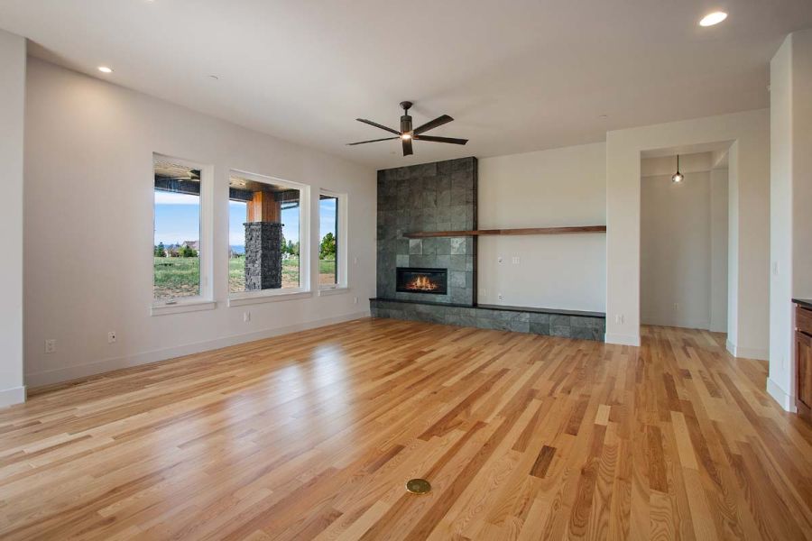 Living Room & Fireplace