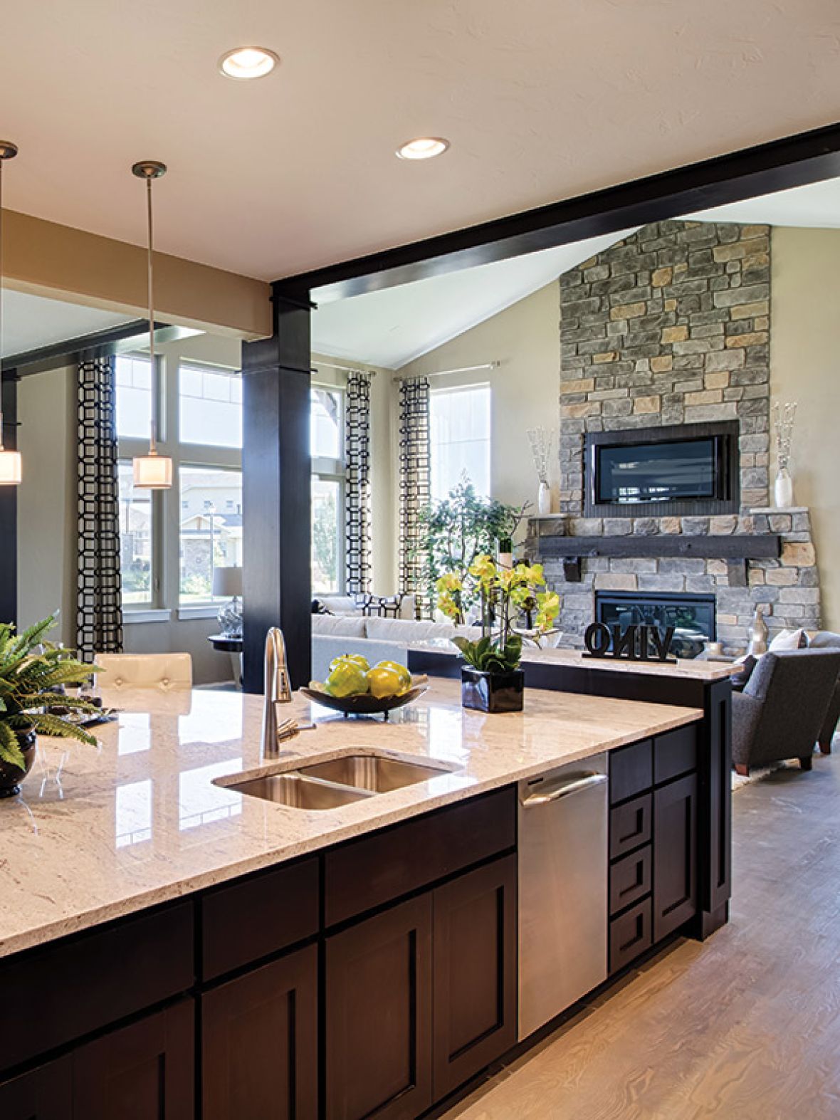 Kitchen interior detail at The Farm at Woodridge