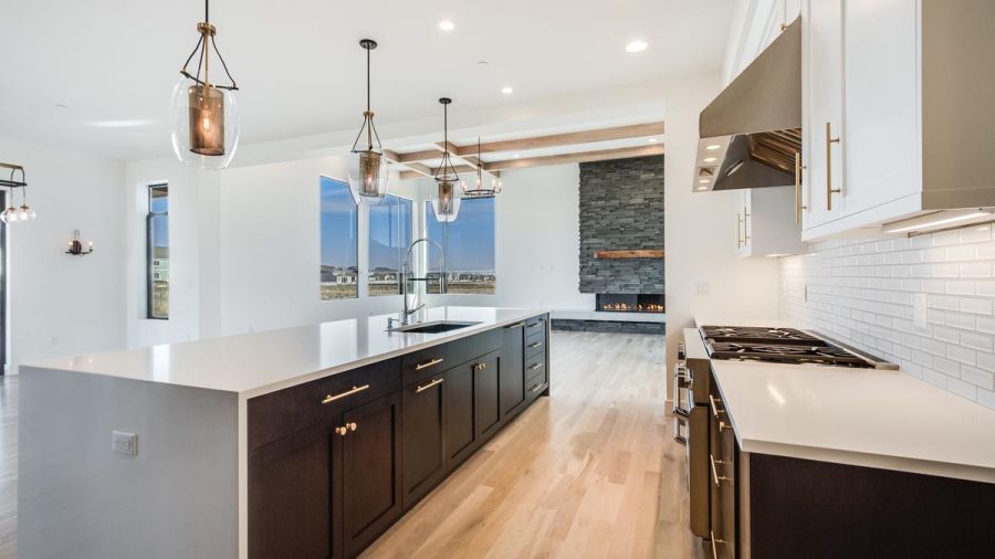 Kitchen and Family Room