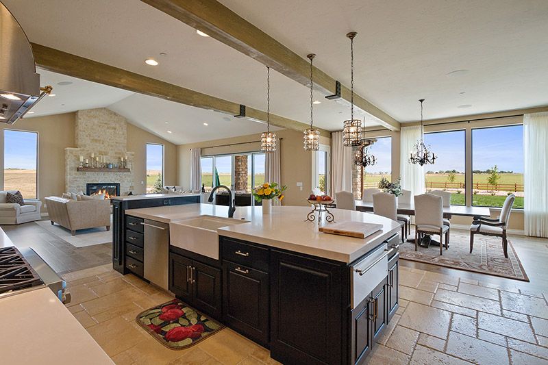 Kitchen from a custom home at Woodridge