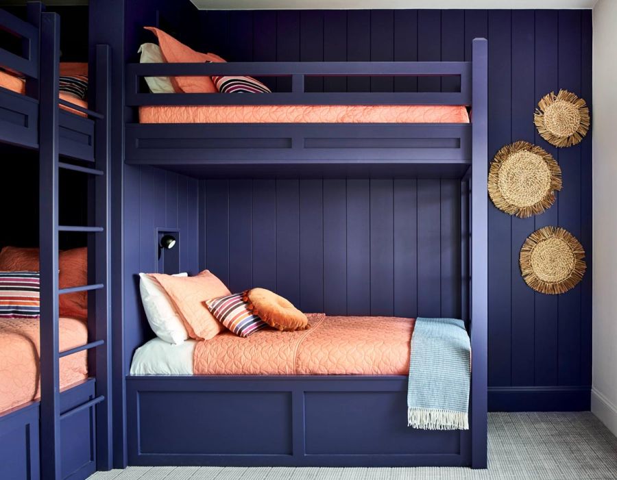 Purple Room with Bunk Beds