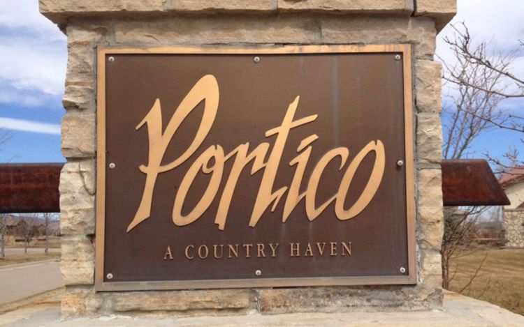 Portico Community Sign