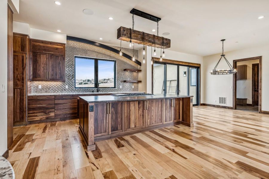 Kitchen and dining area