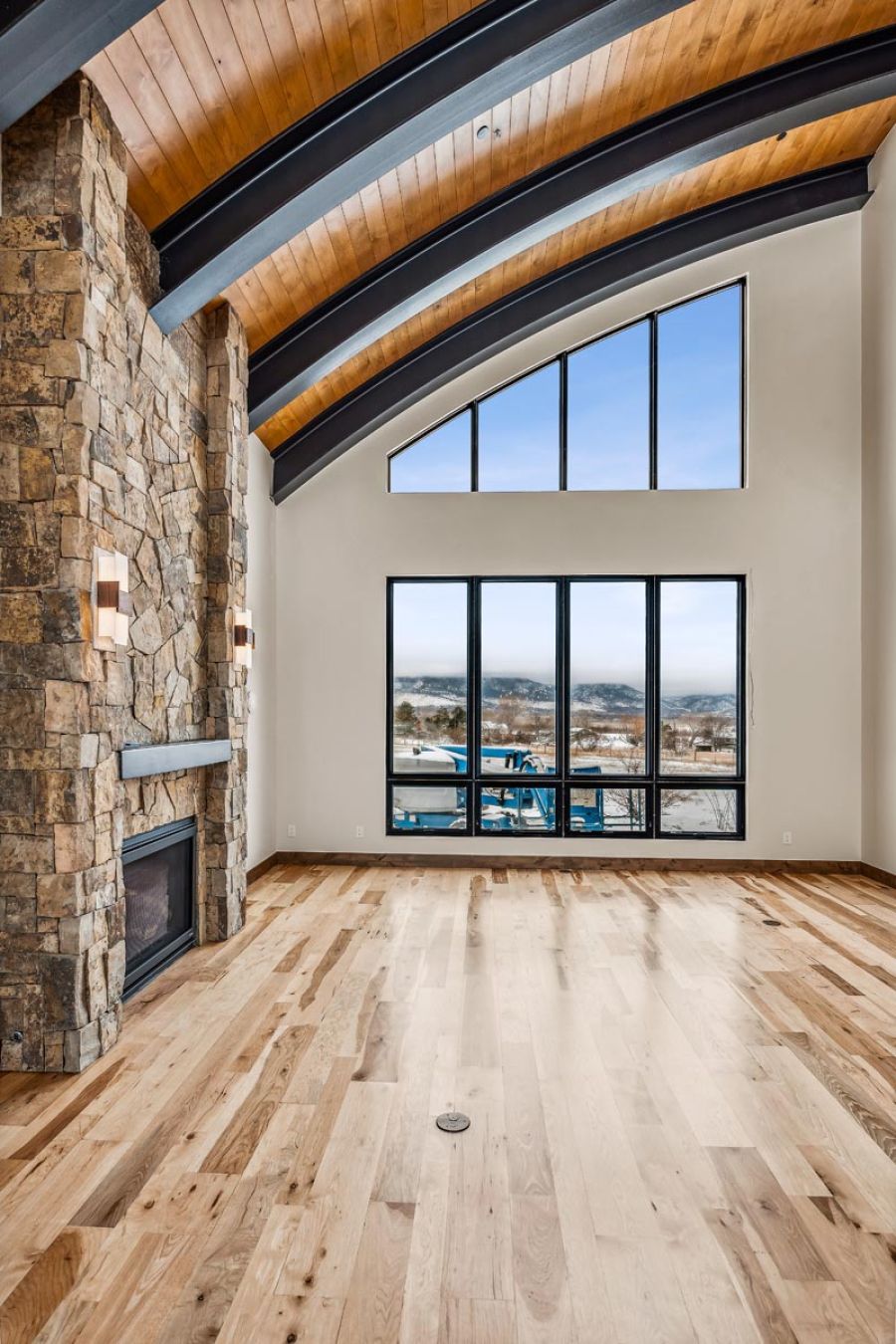 Beautiful arched wood ceiling