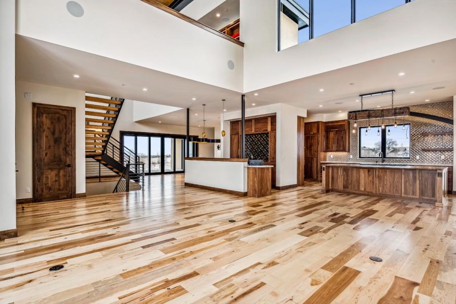 Kitchen and Open Family Room