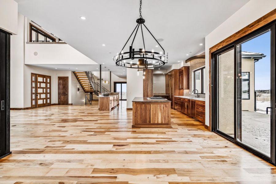 Kitchen, Dining Area and Family room