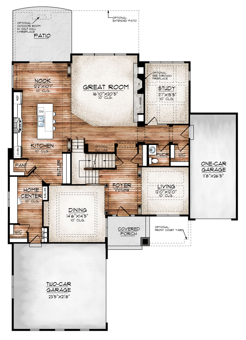 carbondale model floor plan by Sopris homes