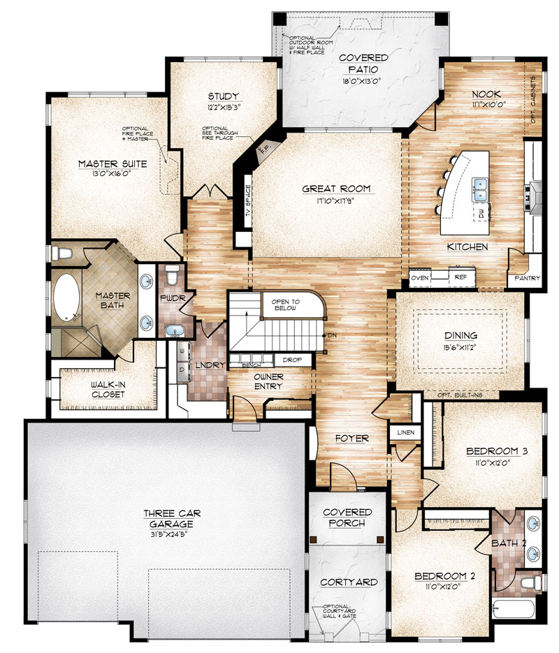 edwards model floor plan by sopris homes