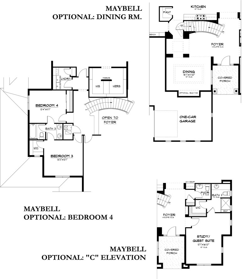 maybell model floor plan options