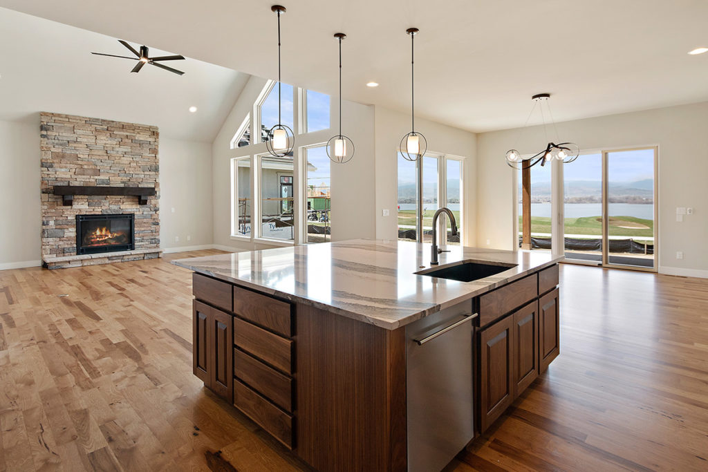 View of kitchen of a new Sopris Home at Woodridge